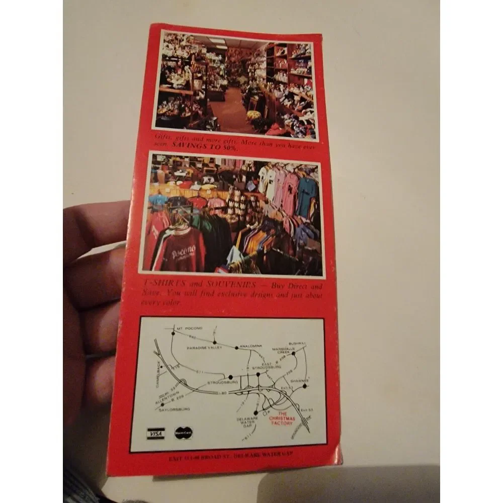 Vintage Brochure Travel Pamphlet Booklet Handout VTG Christmas Factory PA